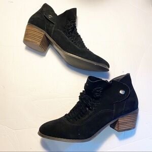 PLUME Farylrobin Ankle Boots Suede Black Size 10